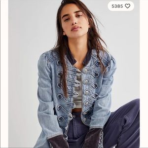 Denim Seamed And Structured Jacket